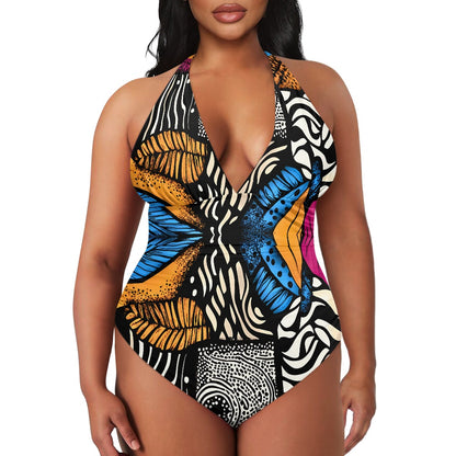 All-Over Print Women's High Cut One-piece Swimsuit