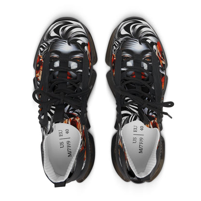 Zebra Fantasy Women's Mesh Sneakers #ZF36