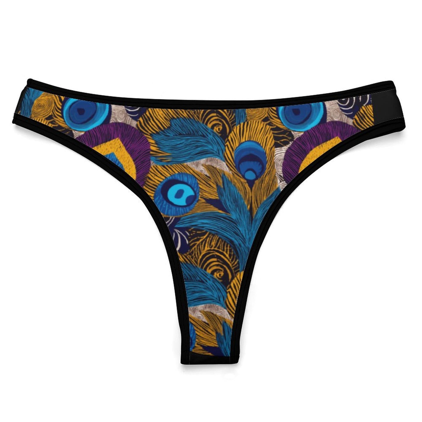 Ice Silk Women Underwear Thongs NZ207 (All-Over Printing)