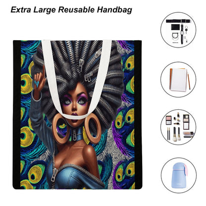 Martin Canvas Tote Handbag with Dual-sided Printing