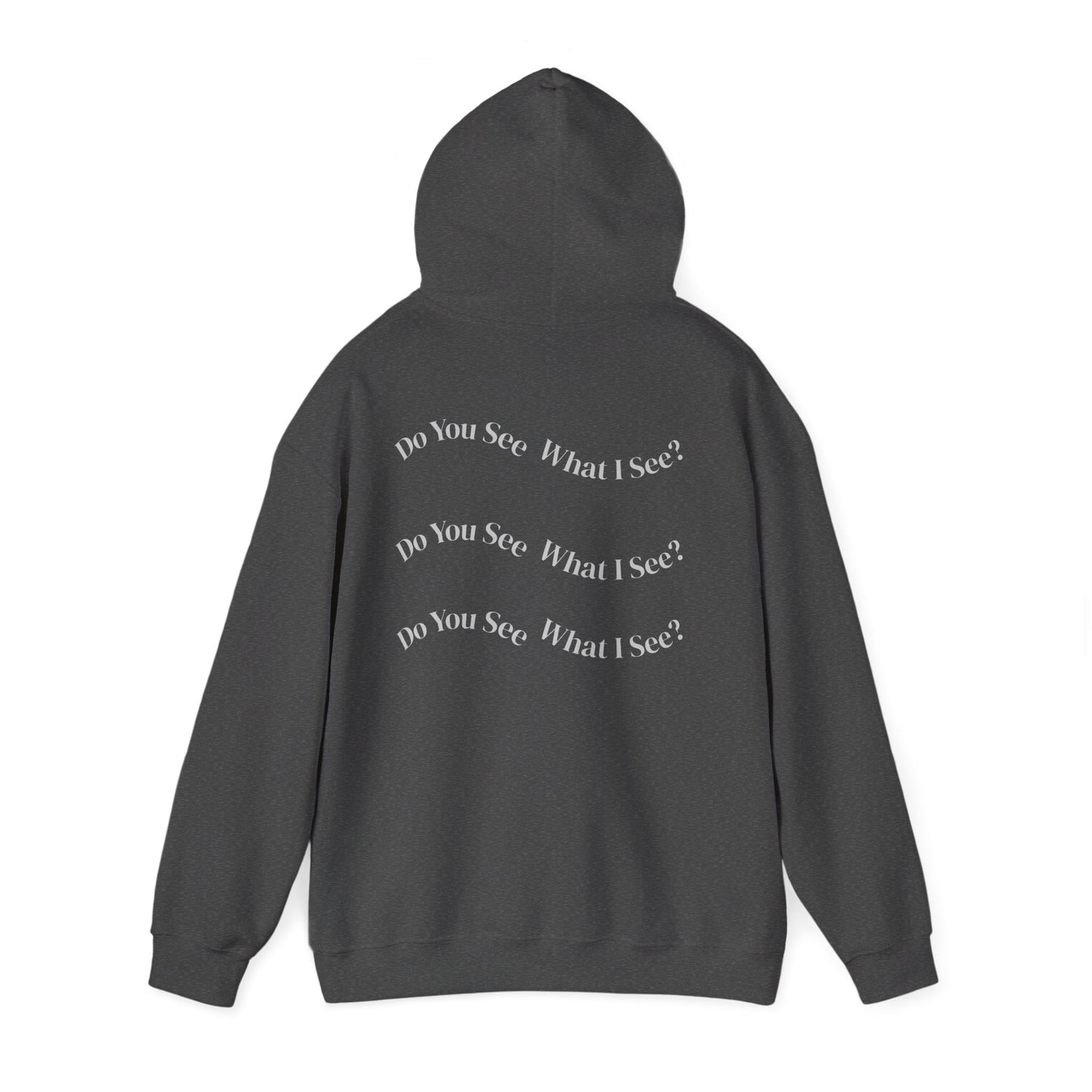 Do You See What I See? Afrocentric Abstract Puzzle Piece Unisex Hoodie Sweatshirt, Woman Print Face Hand Art, Hooded, Black