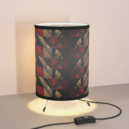 Dual Faced Tripod Lamp with High-Res Printed Shade, US\CA plug #DF1