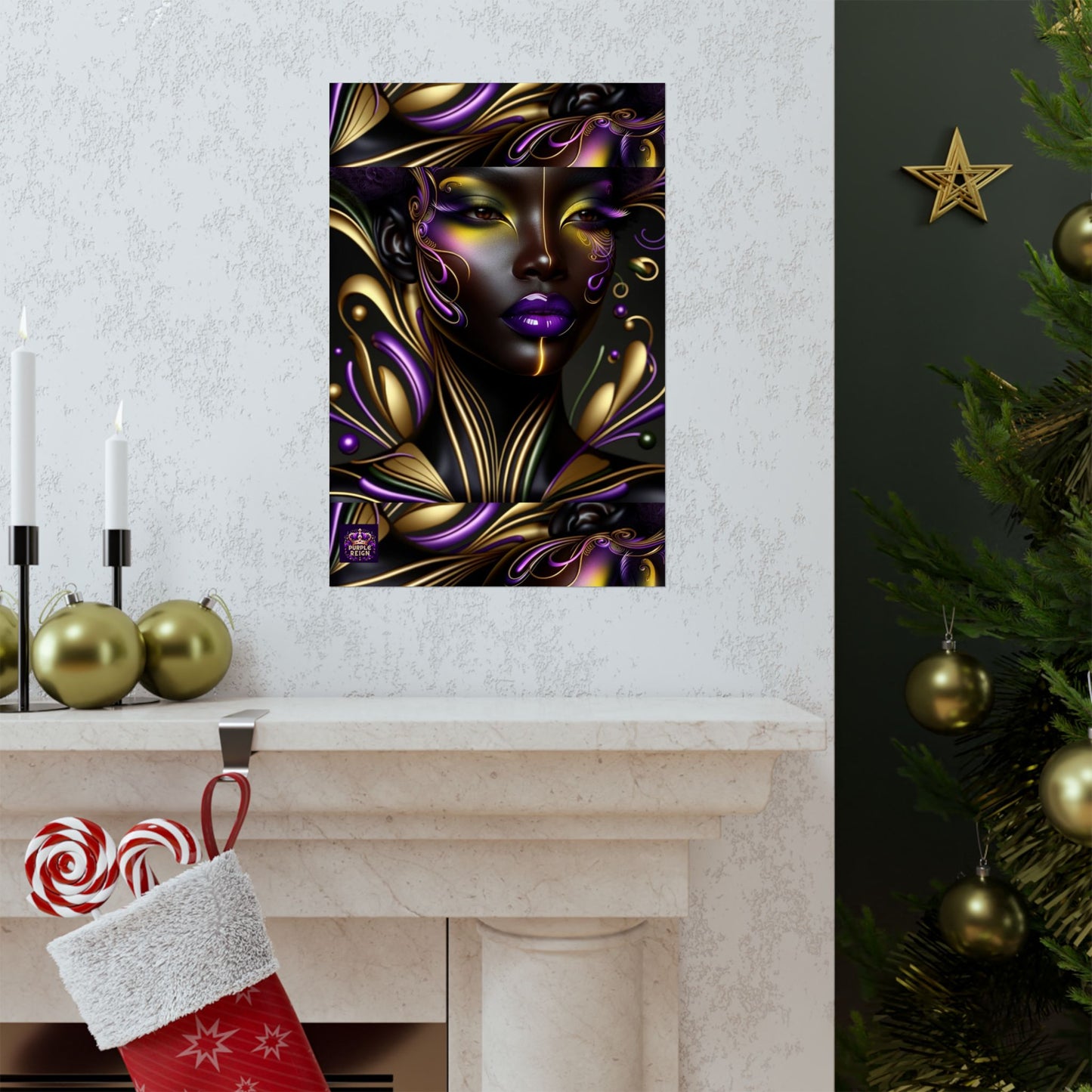 Purrple Reign Matte Vertical Posters #PR7