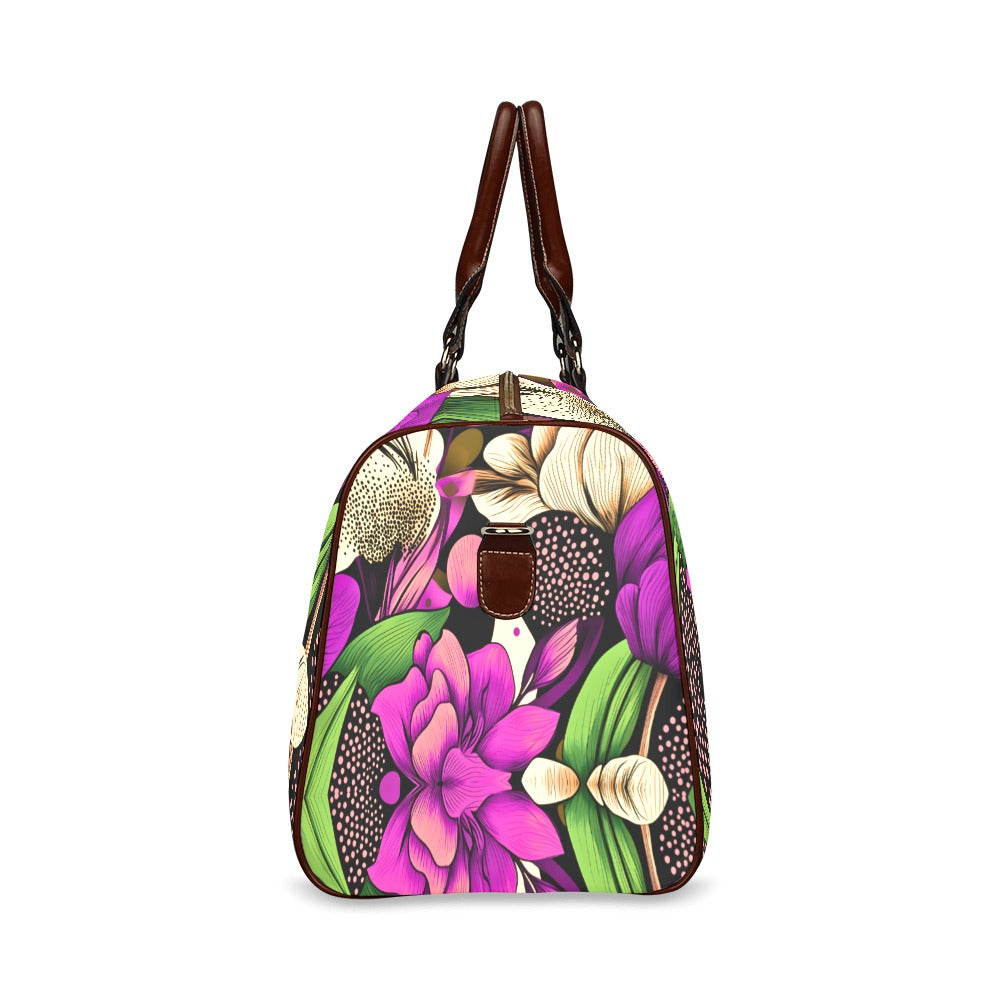 Violet Tulip Waterproof Travel Bag/Small (Model 1639) Waterproof Travel Bag/Small (Model 1639)