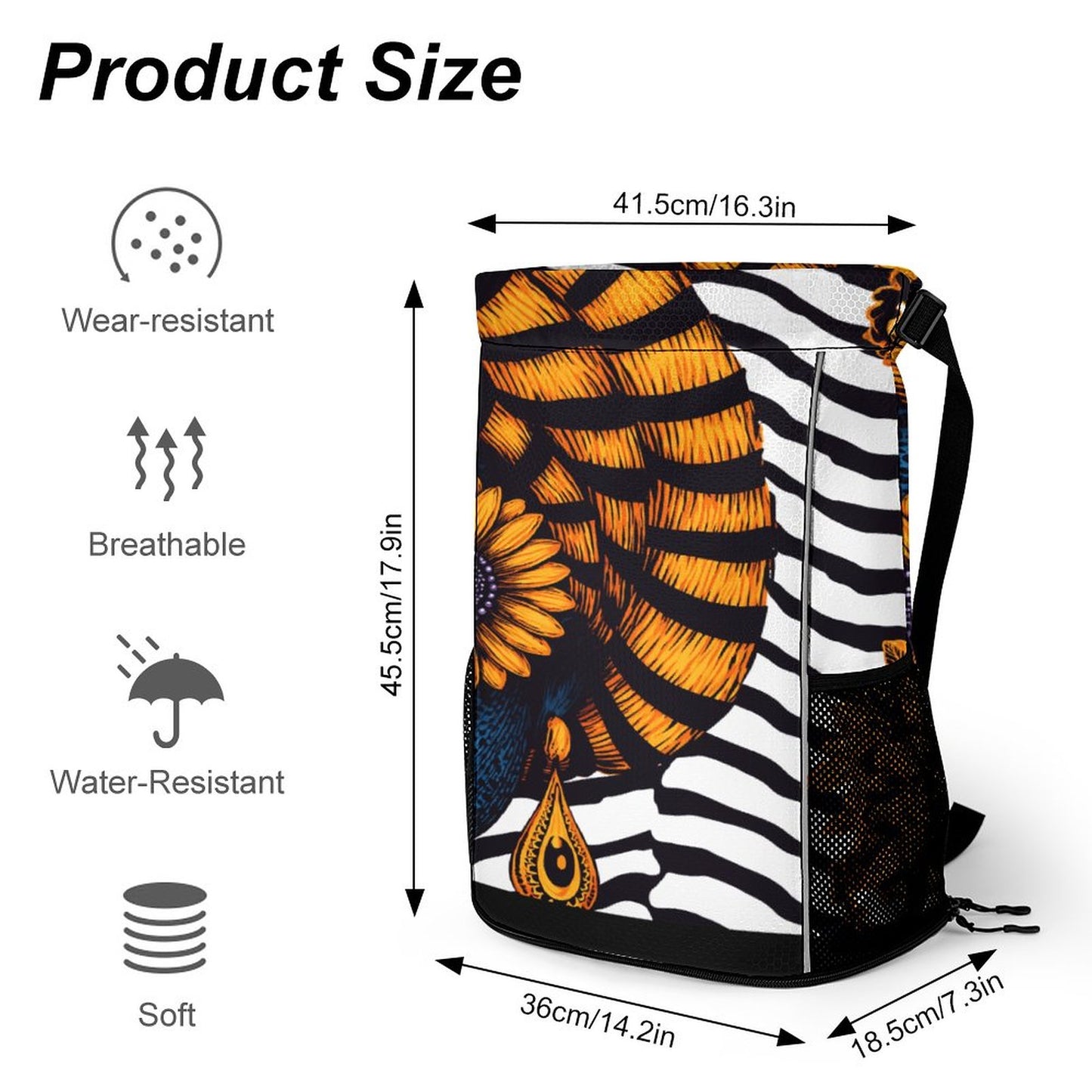 Waffle Cloth Sprots Drawstring Bag (Multi-Sites)
