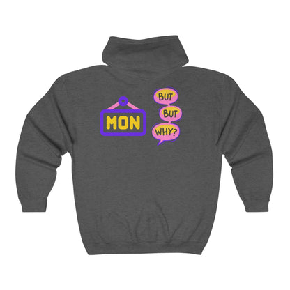 Monday Vibes Unisex Heavy Blend™ Full Zip Hooded Sweatshirt #MV7