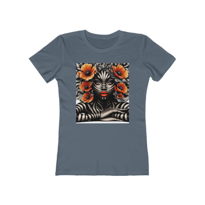 Zebra Fantasy The Boyfriend Tee for Women #ZF17