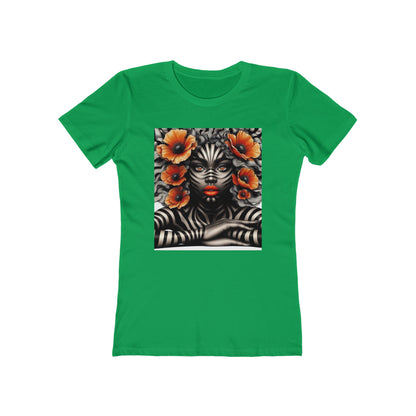 Zebra Fantasy The Boyfriend Tee for Women #ZF17