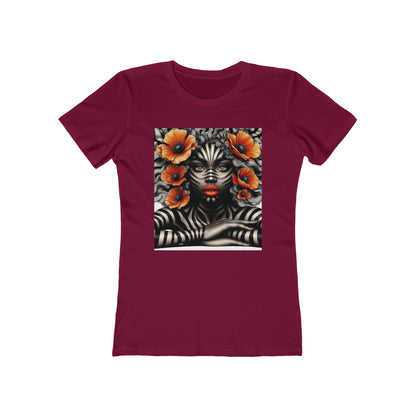 Zebra Fantasy The Boyfriend Tee for Women #ZF17