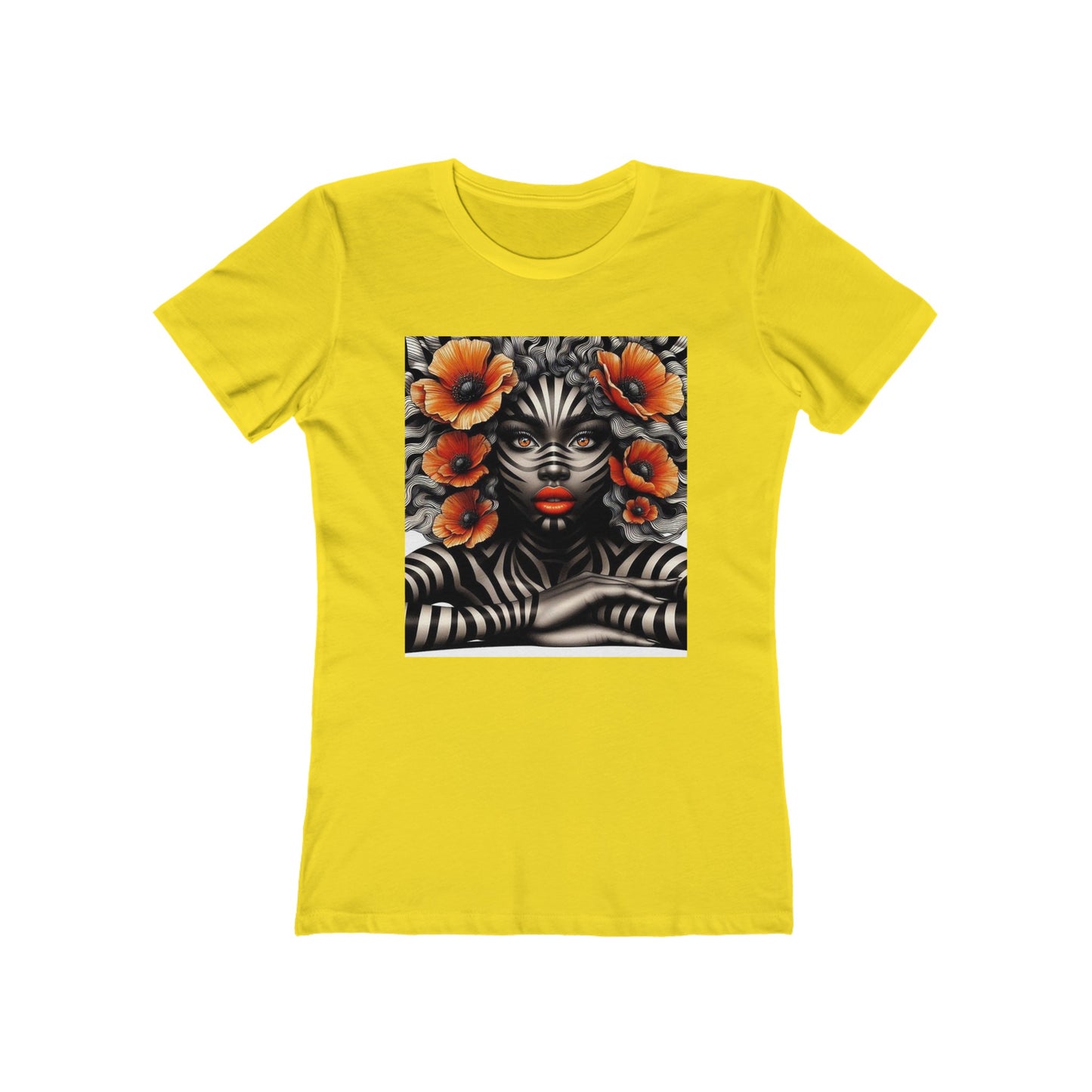 Zebra Fantasy The Boyfriend Tee for Women #ZF17