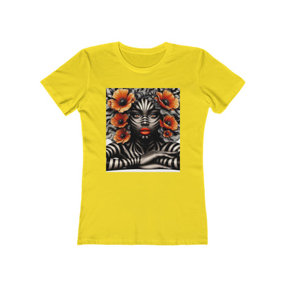Zebra Fantasy The Boyfriend Tee for Women #ZF17