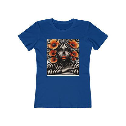 Zebra Fantasy The Boyfriend Tee for Women #ZF17