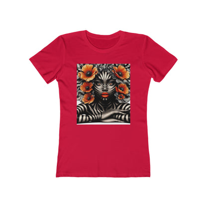 Zebra Fantasy The Boyfriend Tee for Women #ZF17