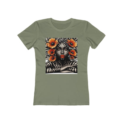 Zebra Fantasy The Boyfriend Tee for Women #ZF17