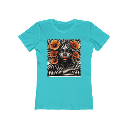 Zebra Fantasy The Boyfriend Tee for Women #ZF17