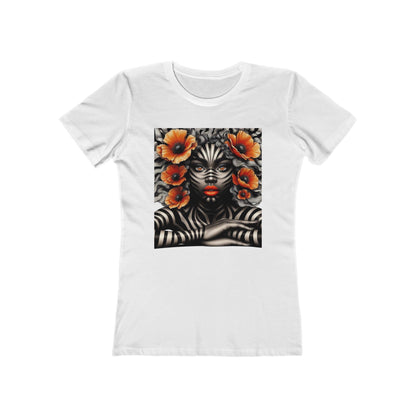 Zebra Fantasy The Boyfriend Tee for Women #ZF17