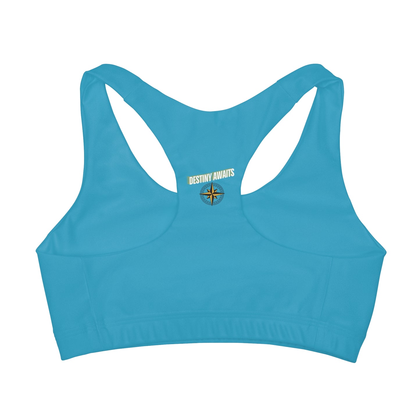 Destined For Greatness Girls' Double Lined Seamless Sports Bra (AOP) #1