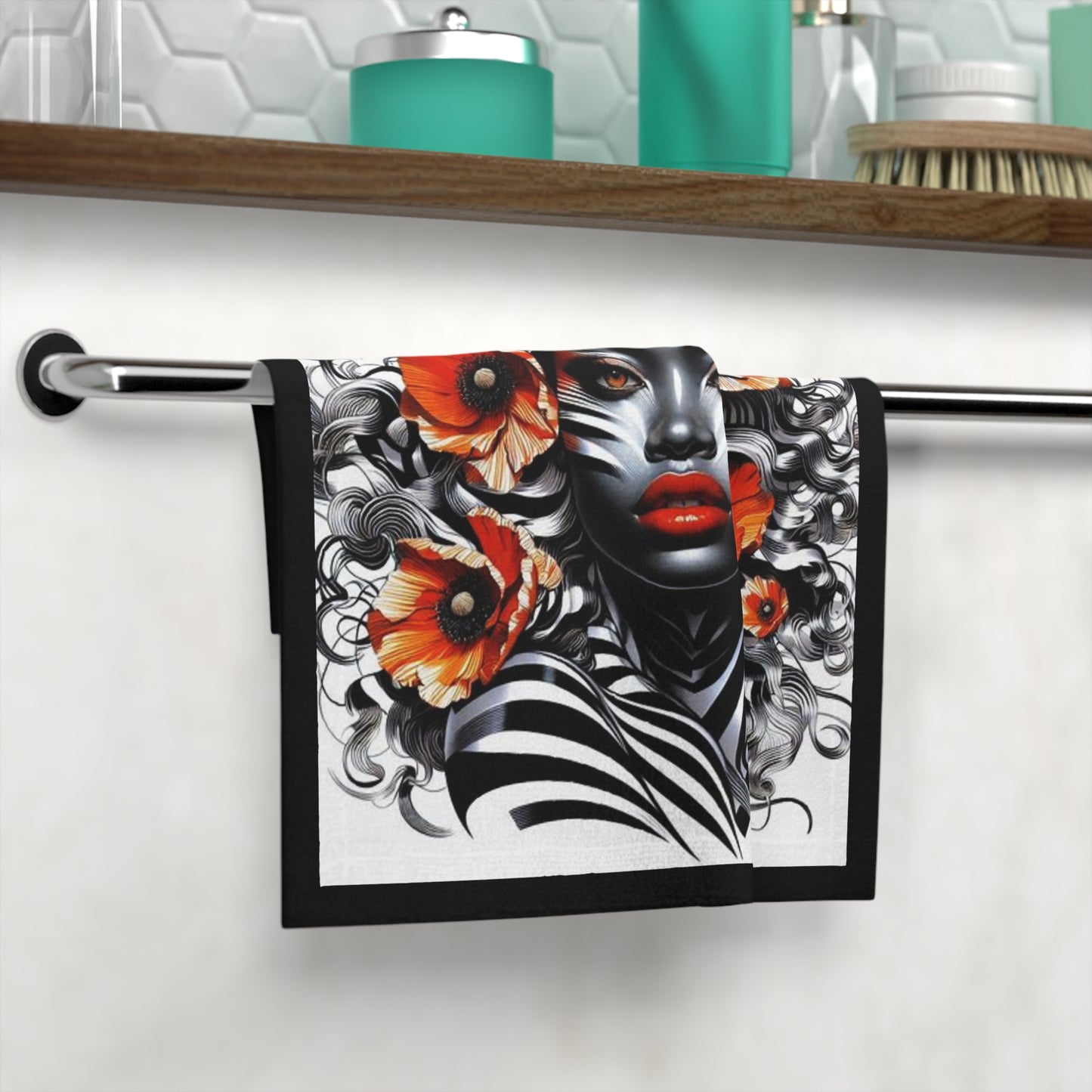 Zebra Fantasy Face Towel #ZF30