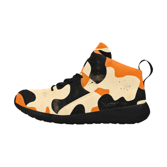 Orange Camo Pattern Men's Chukka Training Shoes Men's Chukka Training Shoes (Model 57502)