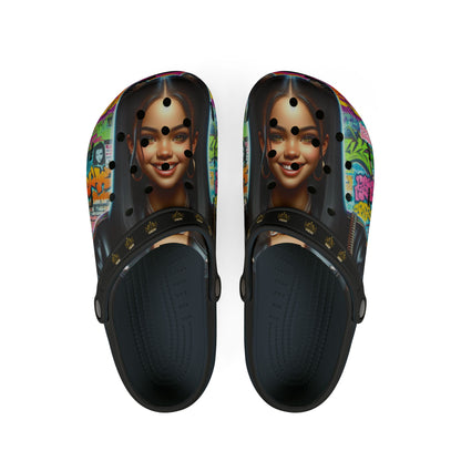 Future Boss EVA Foam Rubber Shoes (AOP) #39U