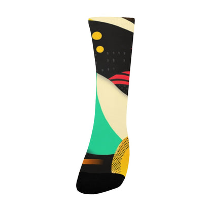 Geometric Pattern Socks for Men Women's Custom Socks
