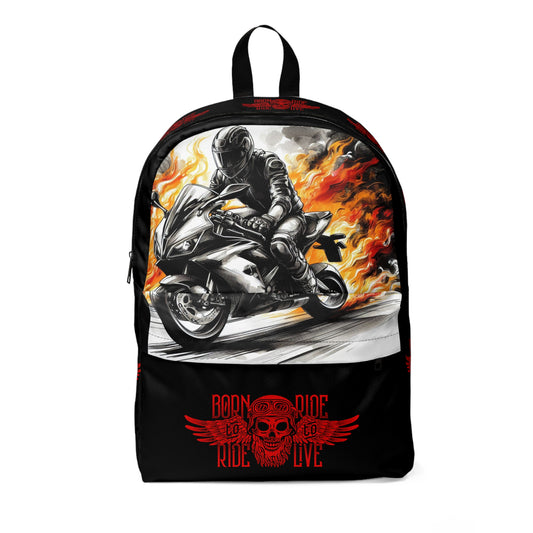 Born To Ride Unisex Classic Backpack #13M