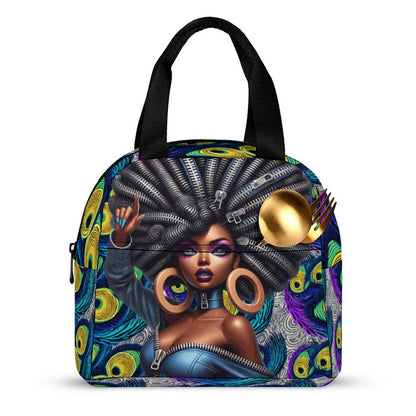 Insulated Lunch Bag with Pocket (All-Over Printing)