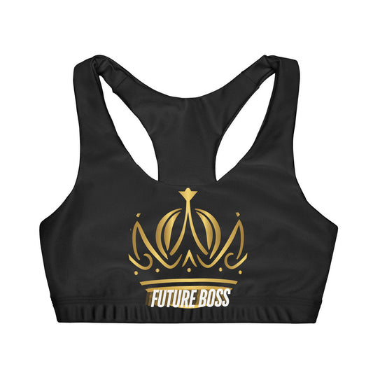 Future Boss Girls' Double Lined Seamless Sports Bra (AOP) #27