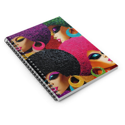 Vibrant Afro-Chic Spiral Notebook, Colorful Notebook for Writers, Gift for [...]