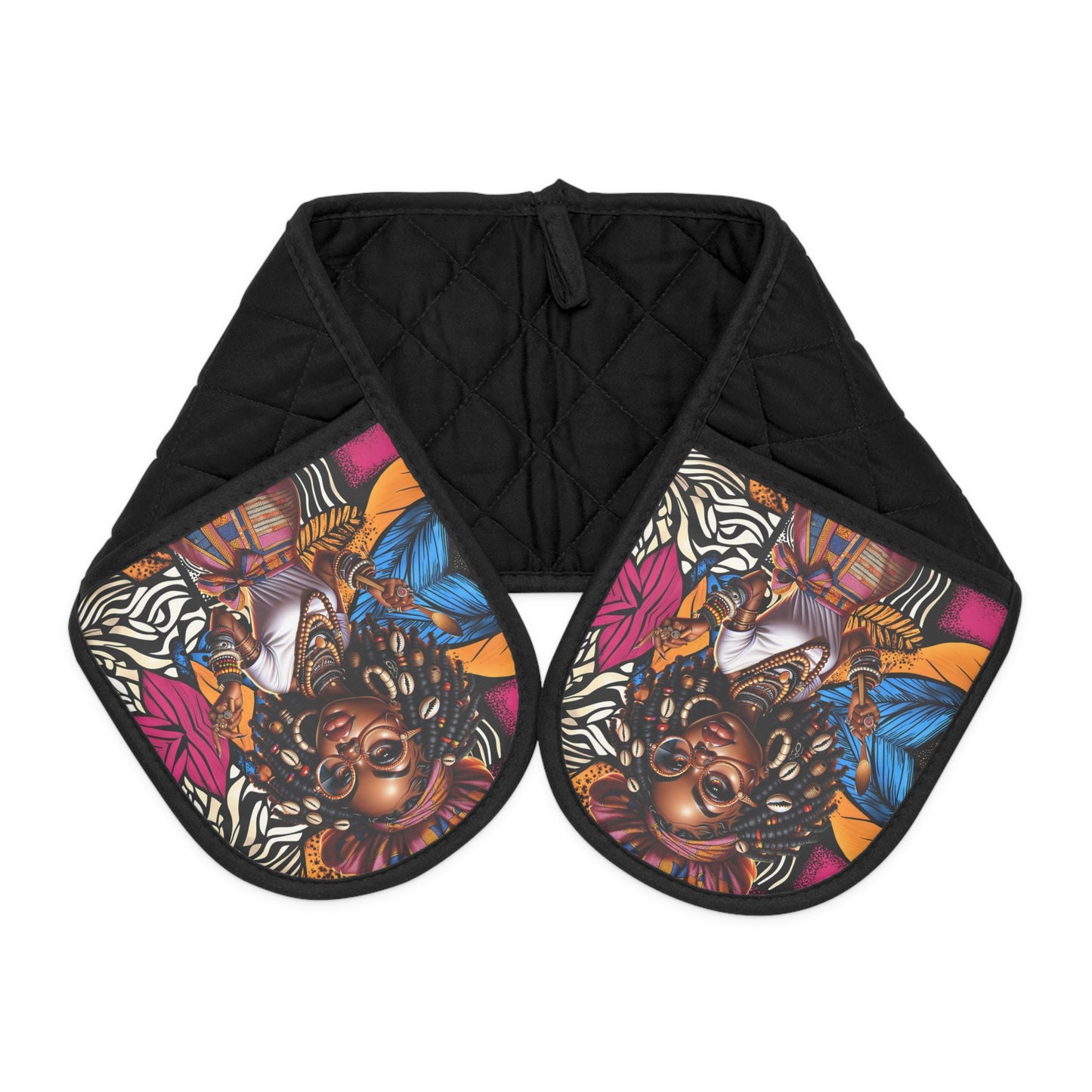 Ankara Print Oven Mitts, African Kitchen Decor, Afrocentric Cooking Accessory, Tribal Oven Gloves, Ethnic Cooking Gift