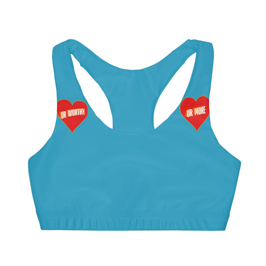 UR Worthy-UR More Girls' Double Lined Seamless Sports Bra (AOP) #15