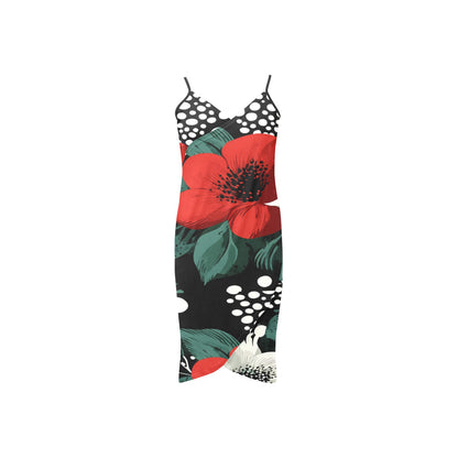 Spaghetti Strap Backless Beach Dress (D65)