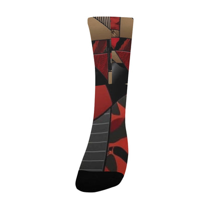 Geometric Pattern Socks for Men Women's Custom Socks