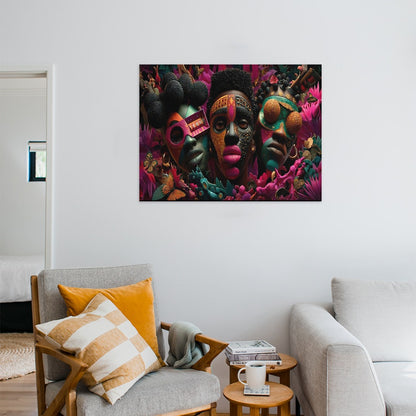 AfroCentric Canvas Print Multiple Sizes No Frame