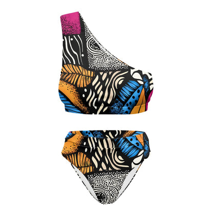 Women's one-shoulder swimwear