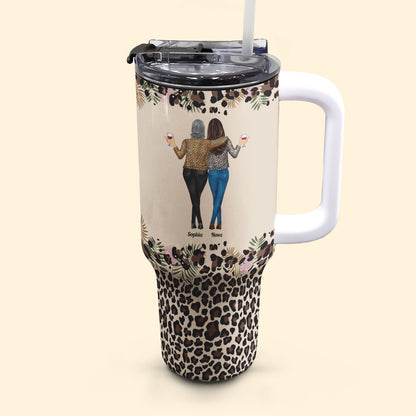 To My Mother Whisper Back I Am The Storm - Personalized 40oz Tumbler With Straw