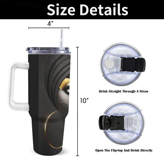 Duality 40 oz Tumbler With White Handle 40oz Tumbler with White Handle