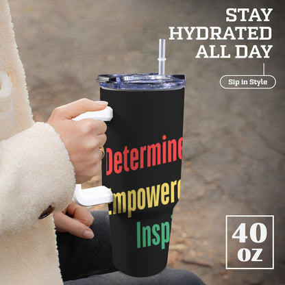 DEI 40 oz Tumbler With White Handler 40oz Tumbler with White Handle
