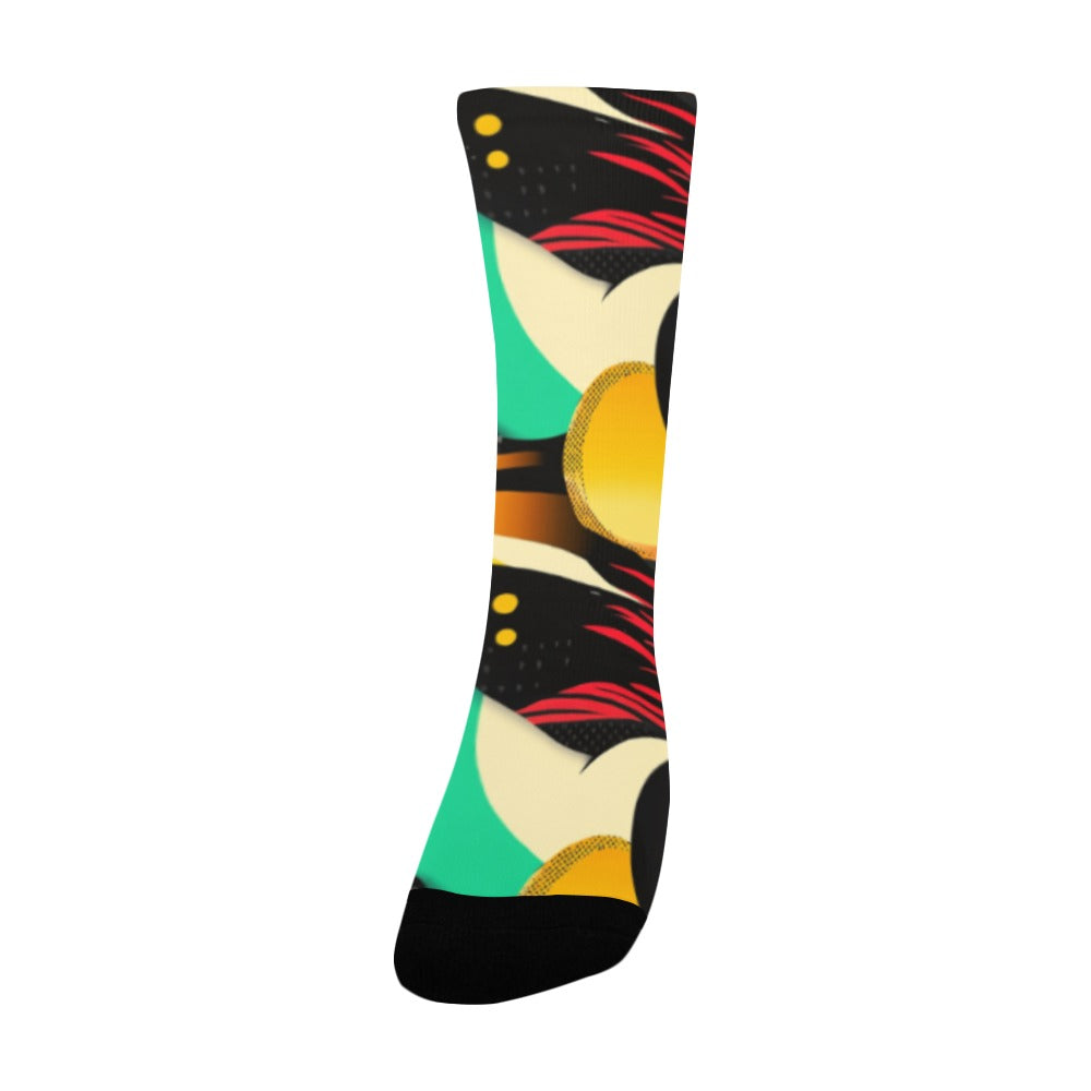 Geometric Pattern Socks for Men Women's Custom Socks