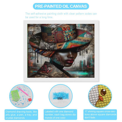 diamond picture Glitter DIY Canvas Wall Art 20"×16"