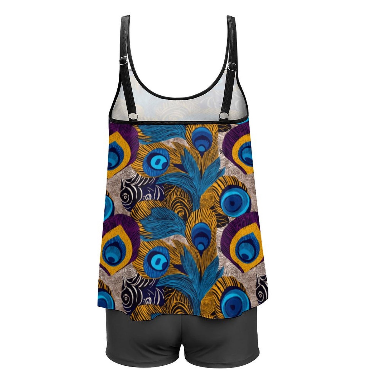 Tankini Two Piece Swimsuits QZ6072 (All-Over Printing on the Top)