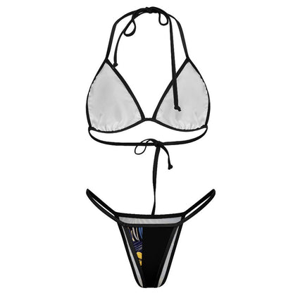 2-Piece Thong Triangle Bikini Set J195D57 (All-Over Printing)