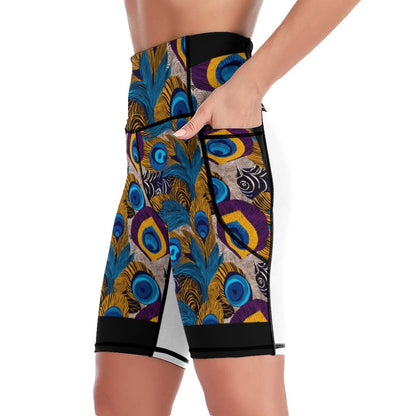 250gsm Knee-Length Yoga Shorts YJ008 (All-over Printing)