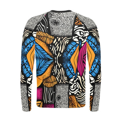 Men's Long Sleeve Swim Shirt (S39)