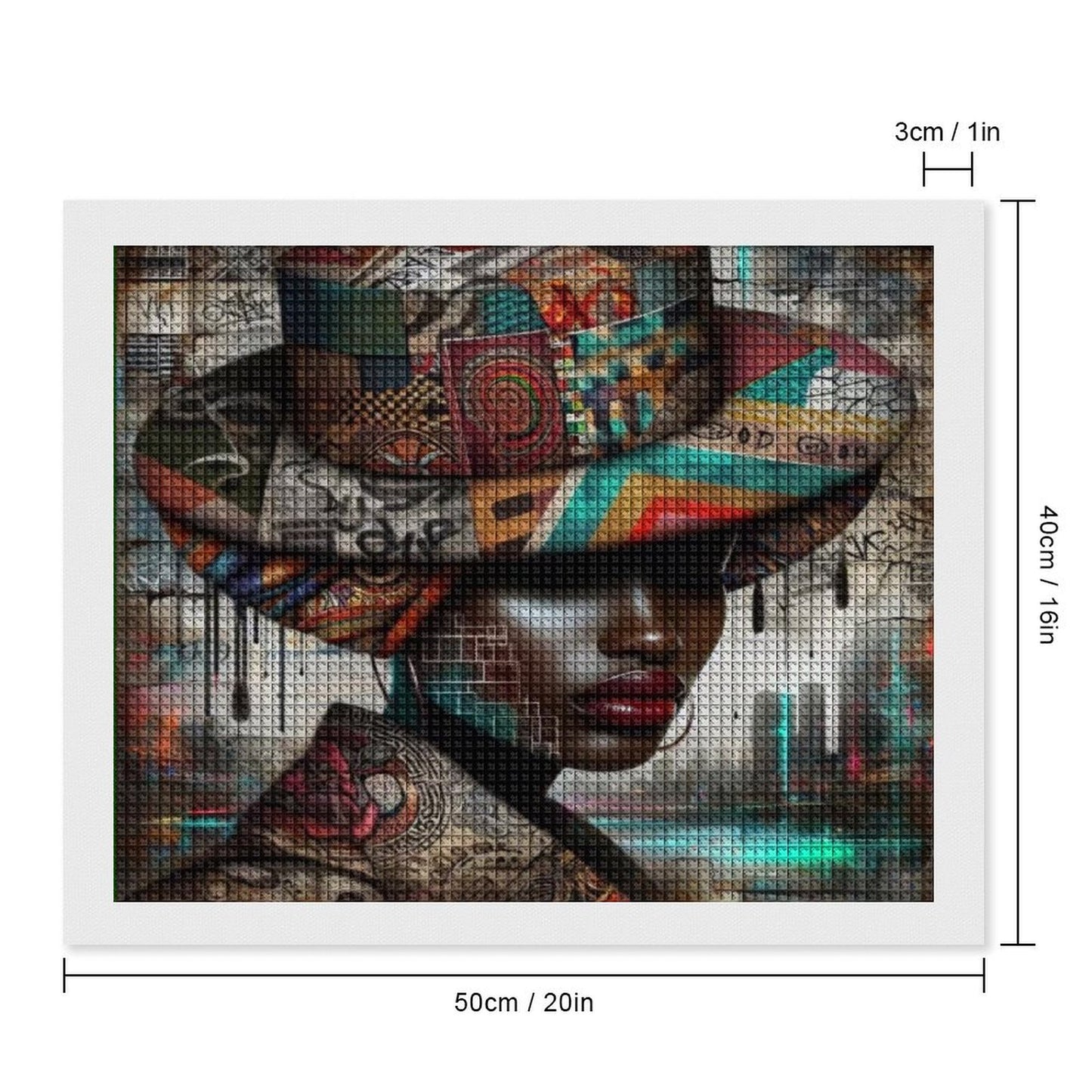 diamond picture Glitter DIY Canvas Wall Art 20"×16"