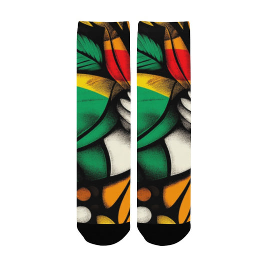Floral Pattern Men's Socks Women's Custom Socks