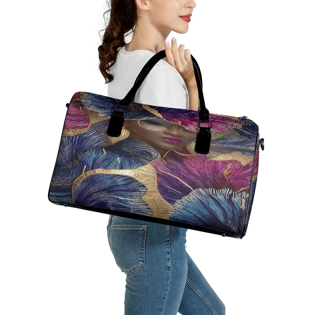 Leather travel bag
