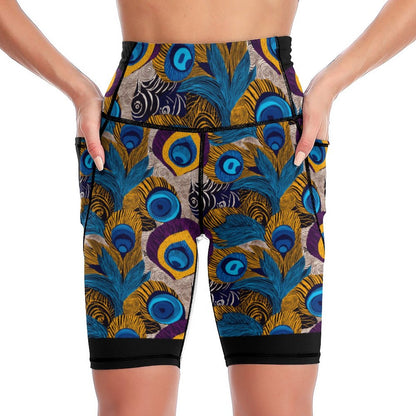 250gsm Knee-Length Yoga Shorts YJ008 (All-over Printing)
