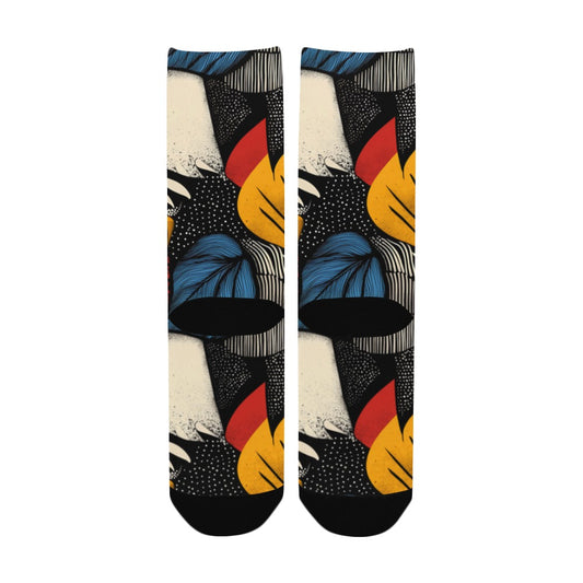 Floral Pattern Men's Socks Women's Custom Socks