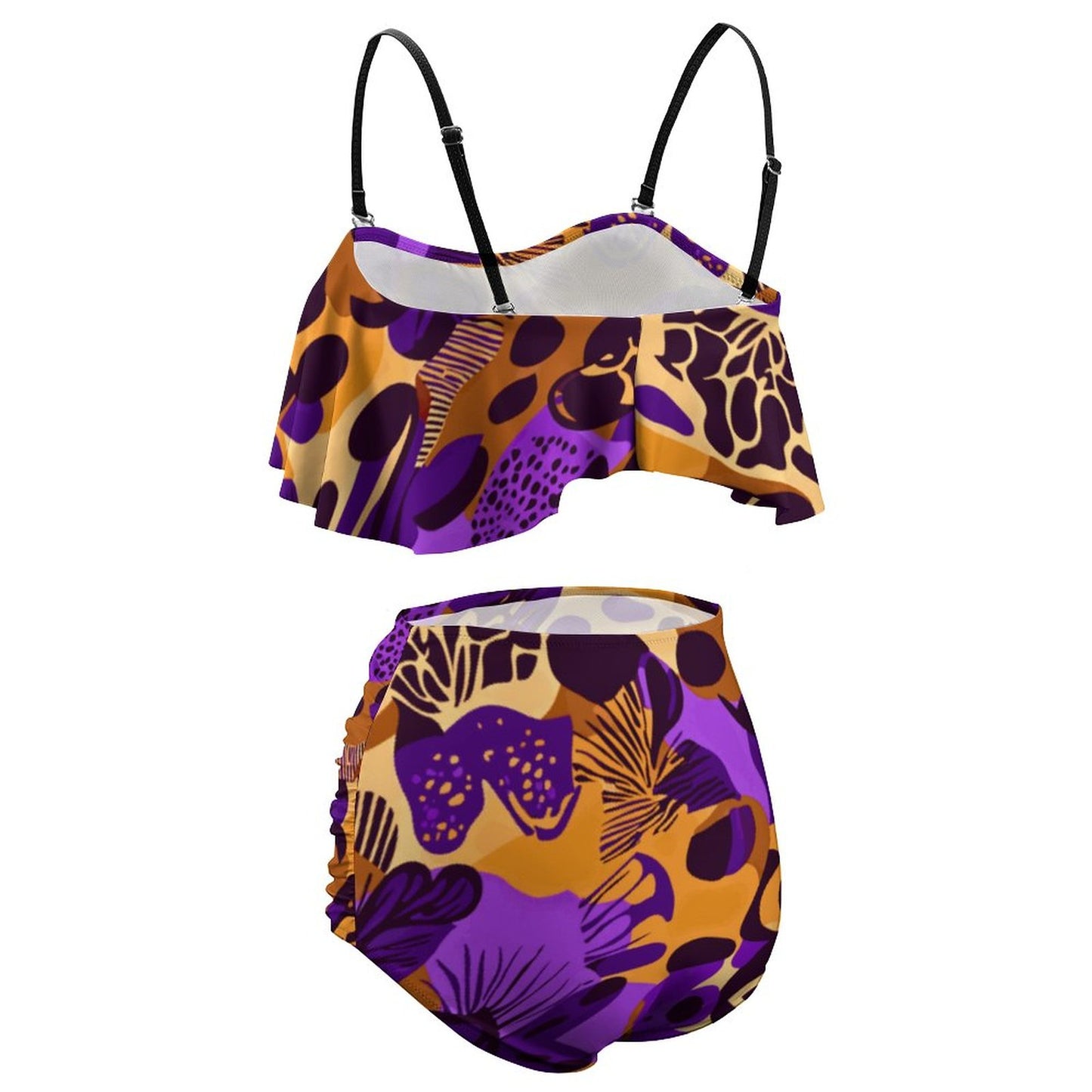 2-Piece Ruffle Tankini Swimsuit BK2080 (All-Over Printing)